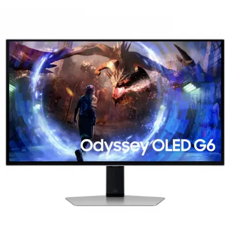 27" Игровой монитор Samsung S27DG600, OLED 2560x1440 WQHD, Чёрный | Серебристый