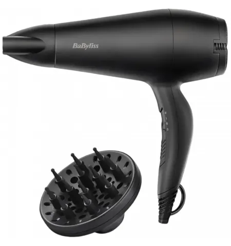 Фен BaByliss D215DE, 2000Вт, Чёрный