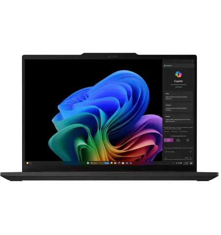 Ноутбук для бизнеса 14" Lenovo ThinkPad T14s Gen 6 (Snapdragon), Чёрный, Qualcomm Snapdragon X Elite X1E-78-100, 32Гб/1024Гб, Windows 11 Pro