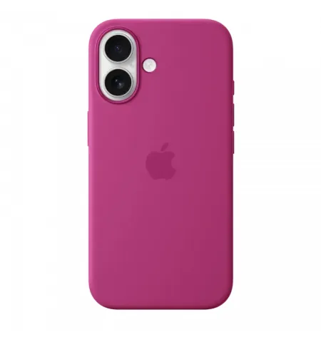 Чехол Apple iPhone16 Silicone Case with MagSafe, Фуксия