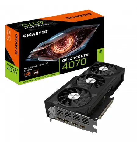 Видеокарта Gigabyte GV-N4070WF3OCV2-12GD, 12ГБ GDDR6 192бит