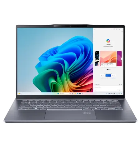 Ноутбук 14,5" Acer Swift Go 14 AI SFG14-01, Steel Grey, Qualcomm Snapdragon X Plus X1P-42-100, 16Гб/1024Гб, Windows 11 Home