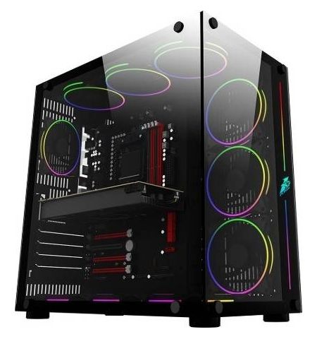 Компьютер ATOL PC1150MP - Gaming A-RGB#2.4 v1/ AMD Ryzen 5 5600/ 32GB / 1TB SSD + 2TB/ Radeon RX 7800XT/ Black