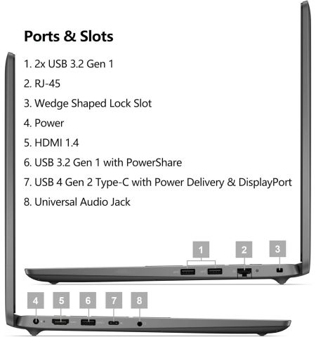 Ноутбук 15.6'' DELL Latitude 3550/ Intel Core i7-1355U/ 16GB/ 512GB/ Win11Pro/ Gray Ноутбук 15.6'' DELL Latitude 3550/ Intel Core i7-1355U/ 16GB/ 512GB/ Win11Pro/ Gray