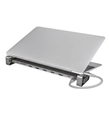 Многопортовый Адаптер Trust Dalyx/ USB-С/ 4xUSB-A/ 2xUSB-C/ HDMI/ RJ45/ SD/ microSD