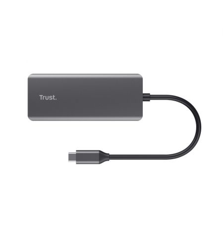 Многопортовый Адаптер Trust Dalyx/ USB-C/ 2xUSB-A/ 2xUSB-C/ HDMI/ RJ45/ SD