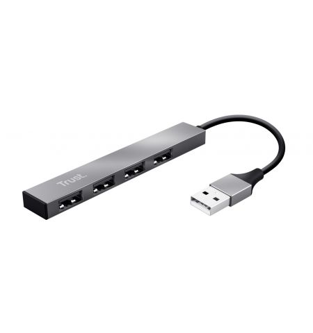 Mini USB HUB Trust  HALYX 4-PORT, silver