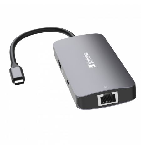 Многопортовый Адаптер Verbatim CMH-05/ USB-C/ 2xUSB-A/ 1xUSB-C (PD 100w)/ HDMI/ RJ45