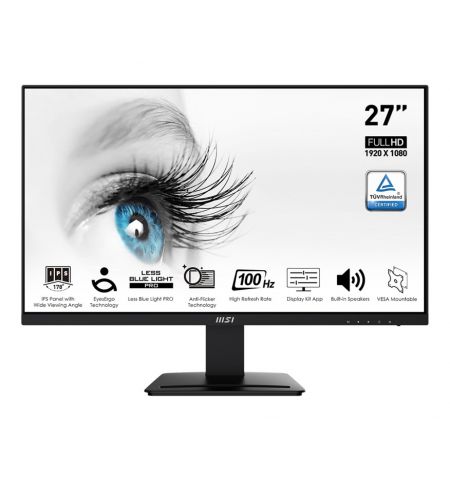 27.0” Монитор MSI PRO MP273A/ 1ms/ 100Hz/ Black