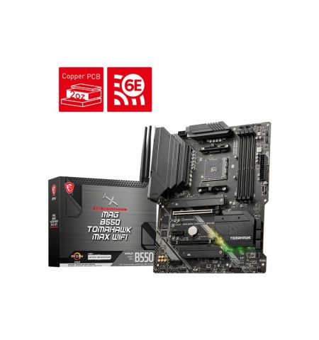 Материнская плата MSI MAG B550 TOMAHAWK MAX WIFI / AM4 / B550 / DDR4 / ATX