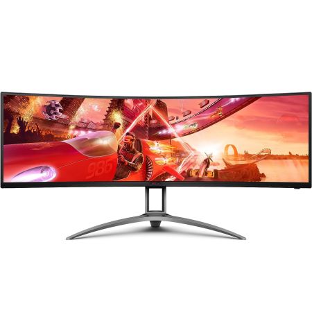 49.0” Игровой Монитор AOC AGON AG493QCX / Curved / UltraWide / 32:9 / 144Hz / Black/Silver