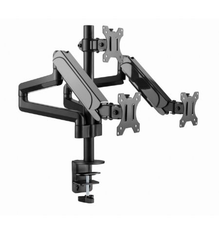 Настольный регулируемый кронштейн для 3 мониторов (поворотный) 13”-27”, Gembird MA-DA3-01
