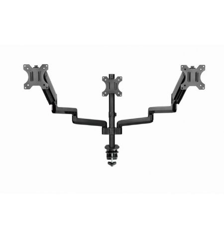 Настольный регулируемый кронштейн для 3 мониторов (поворотный) 13”-27”, Gembird MA-DA3-01