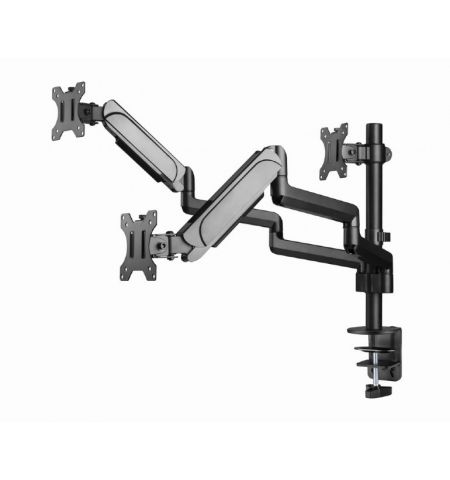 Настольный регулируемый кронштейн для 3 мониторов (поворотный) 13”-27”, Gembird MA-DA3-01