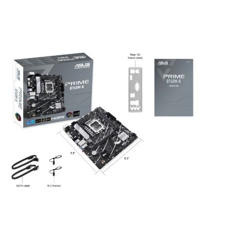 Материнская плата ASUS PRIME B760M-K / 1700 / B760 / DDR5 / mATX Материнская плата ASUS PRIME B760M-K / 1700 / B760 / DDR5 / mATX