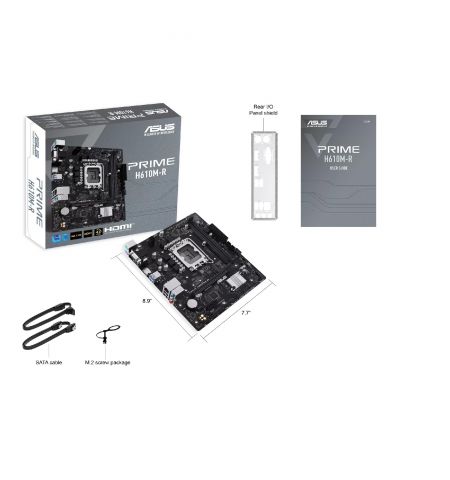 Материнская плата ASUS PRIME H610M-R-SI / 1700 / H610 / DDR5 / mATX Материнская плата ASUS PRIME H610M-R-SI / 1700 / H610 / DDR5 / mATX