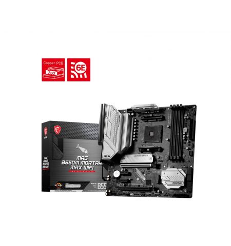 Материнская плата MSI MAG B550M MORTAR MAX WIFI / Socket AM4 / AMD B550 / mATX