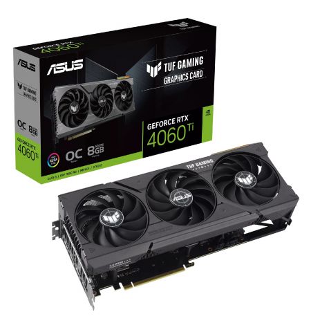 Видеокарта ASUS TUF Gaming GeForce RTX 4060 Ti / 8GB / GDDR6 / 128bit