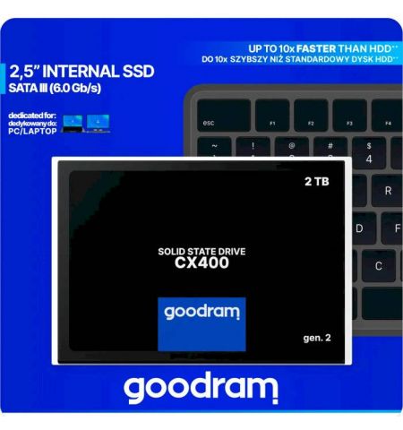 SSD 2.5” GOODRAM CX400 Gen.2, 2.0TB