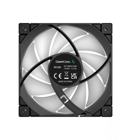 120mm Case Fan - DEEPCOOL ”FC120 - 3 IN 1”, 3x A-RGB LED Fans, 120x120x25 mm, 500~1800 RPM±10%, 61.91 CFM, <28 dB(A), 4-pin PWM, Hydro Bearing, 3-pin(+5V-D-G), Black