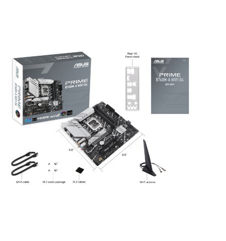 Материнская плата ASUS PRIME B760M-A WIFI D4 / 1700 / B760 / DDR4 / mATX Материнская плата ASUS PRIME B760M-A WIFI D4 / 1700 / B760 / DDR4 / mATX