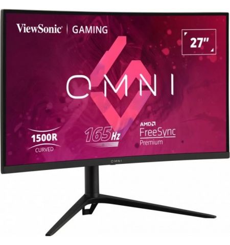 27.0” Игровой Монитор VIEWSONIC VX2718-2KPC-MHDJ/ 2K/ Curved/ 1ms/ 165Hz/ Black
