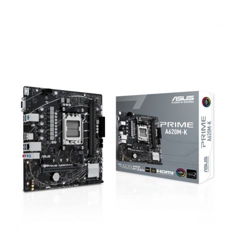 Материнская плата ASUS PRIME A620M-K / AM5 / A620 / DDR5 / mATX