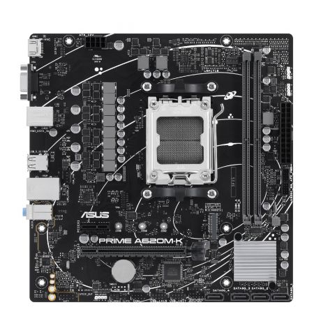Материнская плата ASUS PRIME A620M-K / AM5 / A620 / DDR5 / mATX Материнская плата ASUS PRIME A620M-K / AM5 / A620 / DDR5 / mATX