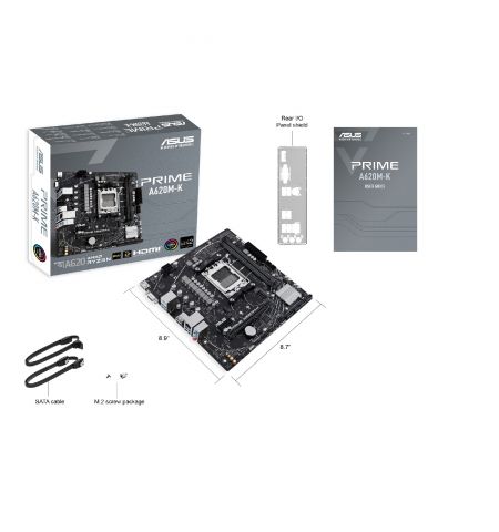 Материнская плата ASUS PRIME A620M-K / AM5 / A620 / DDR5 / mATX Материнская плата ASUS PRIME A620M-K / AM5 / A620 / DDR5 / mATX
