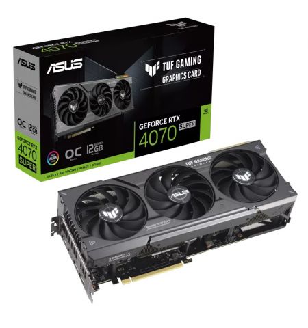 Видеокарта ASUS TUF Gaming GeForce RTX 4070 SUPER/ 12GB / GDDR6X / 192bit