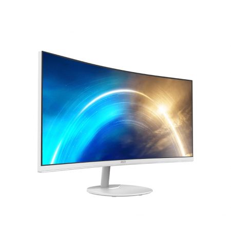 34.0” Монитор MSI PRO MP341CQW/ Curved/ 4K/ 21:9/ 1ms/ 100Hz/ White