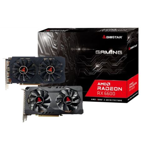 Видеокарта BIOSTAR Gaming Radeon RX 6600 OC/ 8GB/ GDDR6/ 128Bit