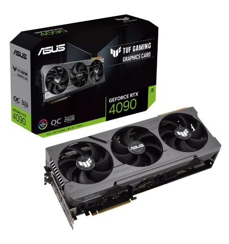 Видеокарта ASUS TUF Gaming GeForce RTX 4090 24GB OC Edition/ 24GB/ GDDR6X/ 384bit