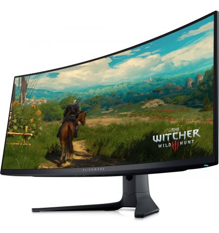 34.1” Игровой монитор DELL Alienware AW3423DWF/ OLED Quantum Dot/ WQHD/ Curved/ 0.1ms/ 21:9/ 165Hz/ Black/Silver