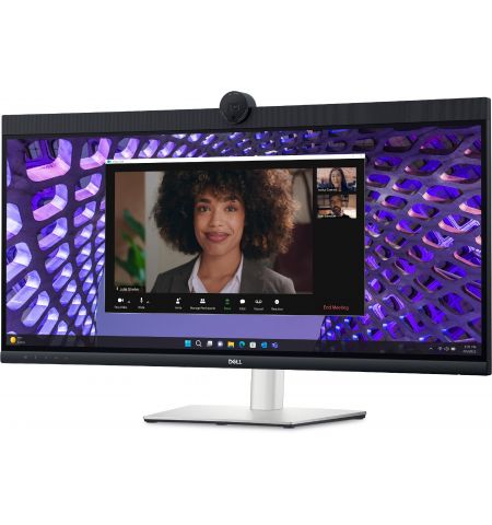 34.1” Monitor pentru videoconferinte DELL P3424WEB / Curved / 21:9 / 4K / Black