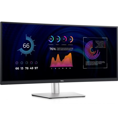 34.1” Monitor DELL P3424WE / Curved / 21:9 / 4K / Black