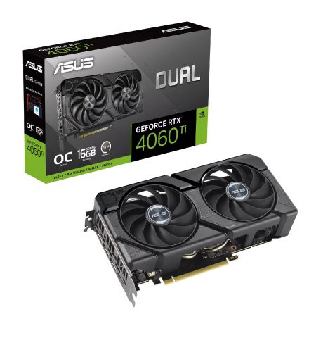 Видеокарта ASUS Dual GeForce RTX 4060 Ti EVO OC Edition / 16GB / GDDR6 / 128bit