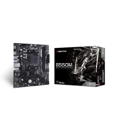 Материнская плата BIOSTAR B550MT / AM4 / B550 / DDR4 / mATX