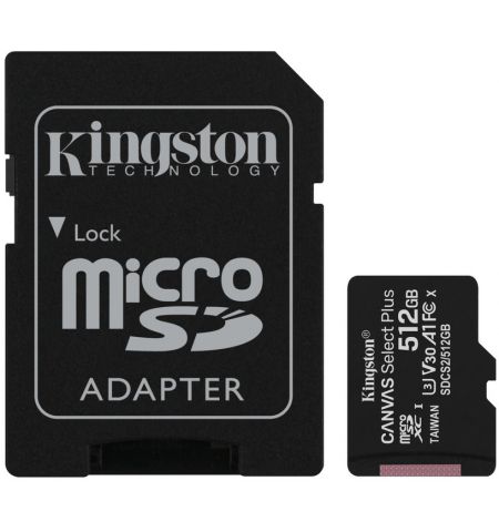 Карта памяти Kingston Canvas Select Plus microSD 512GB