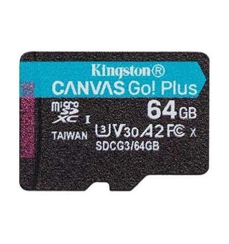 Карта памяти Kingston Canvas Go! Plus microSD 64GB