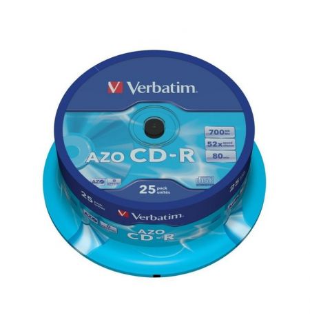 Verbatim DataLifePlus CD-R AZO 700MB 52X CRYSTAL SURFACE - Spindle