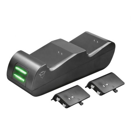 Trust Gaming GXT 247 Duo Charging Dock for Xbox One, Including 2 x 800mAh