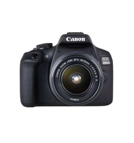 DSLR Camera CANON EOS 2000D 18-55 DC III Black (2728C007)