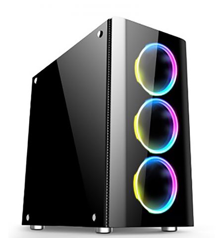 Корпус XILENCE XG115 / w/oPSU / Side panel / 3x120mm A-RGB fan / ATX / Black