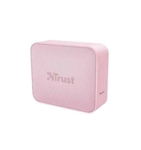 Trust Zowy Compact Bluetooth Wireless Speaker 10W, Waterproof IPX7, Up to 12 hours, Link two speakers wirelessly to boost your party, microSD or 3.5mm aux input, built-in microphone, Pink