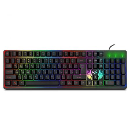 SVEN KB-G8000 Gaming Keyboard, membrane with tactile feedback,105 keys, 20 Fn-keys, Backlight, 1.8m, USB, Рус/Укр/Eng, Black