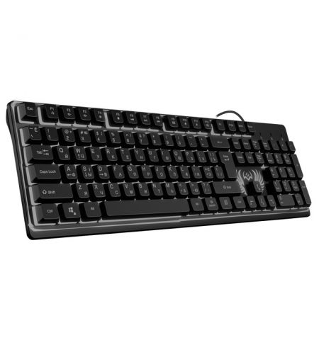 SVEN KB-G8000 Gaming Keyboard, membrane with tactile feedback,105 keys, 20 Fn-keys, Backlight, 1.8m, USB, Рус/Укр/Eng, Black