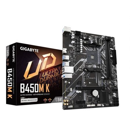 Материнская плата GIGABYTE B450M K / AM4 / B450 / DDR4 / mATX