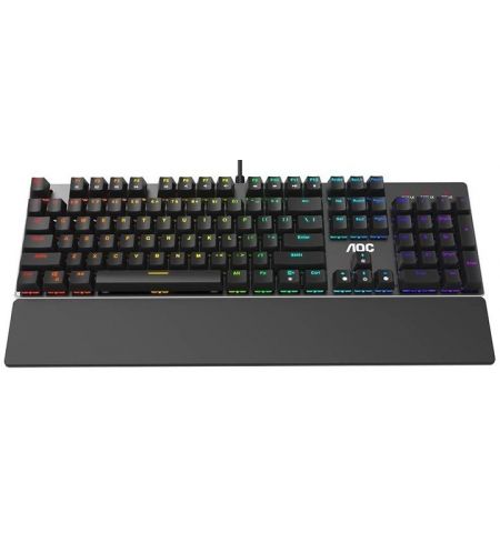 Клавиатура AOC GK500-RED / OUTEMU Red key switch / Backlight (RGB) / Black