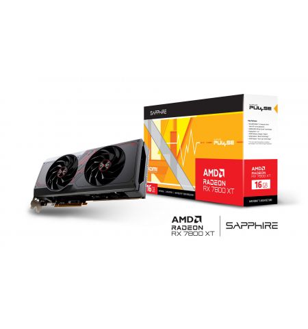 Видеокарта Sapphire PULSE Radeon RX 7800 XT / 16GB / GDDR6 / 256bit